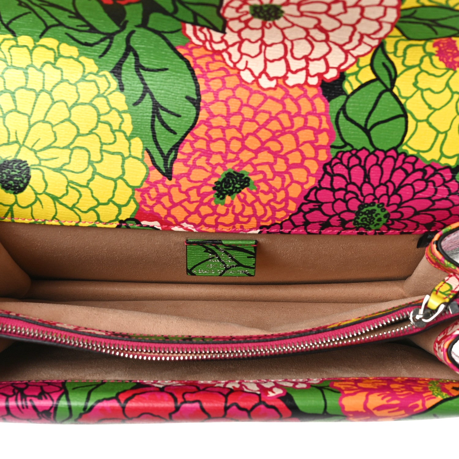 Gucci X KEN SCOTT New Shangai Calfskin Pomponica Print Small Dionysus Shoulder Bag Multicolor 5 of 10