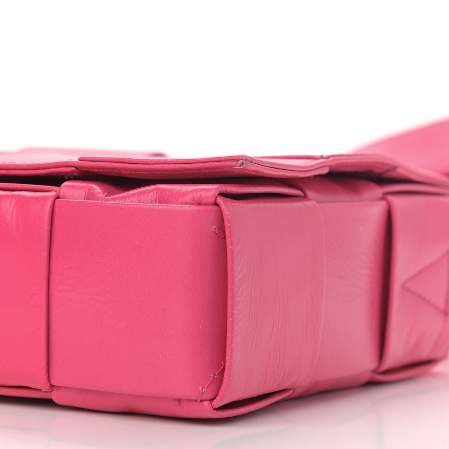 Paper Calfskin Maxi Intreccio Cassette Crossbody Bag