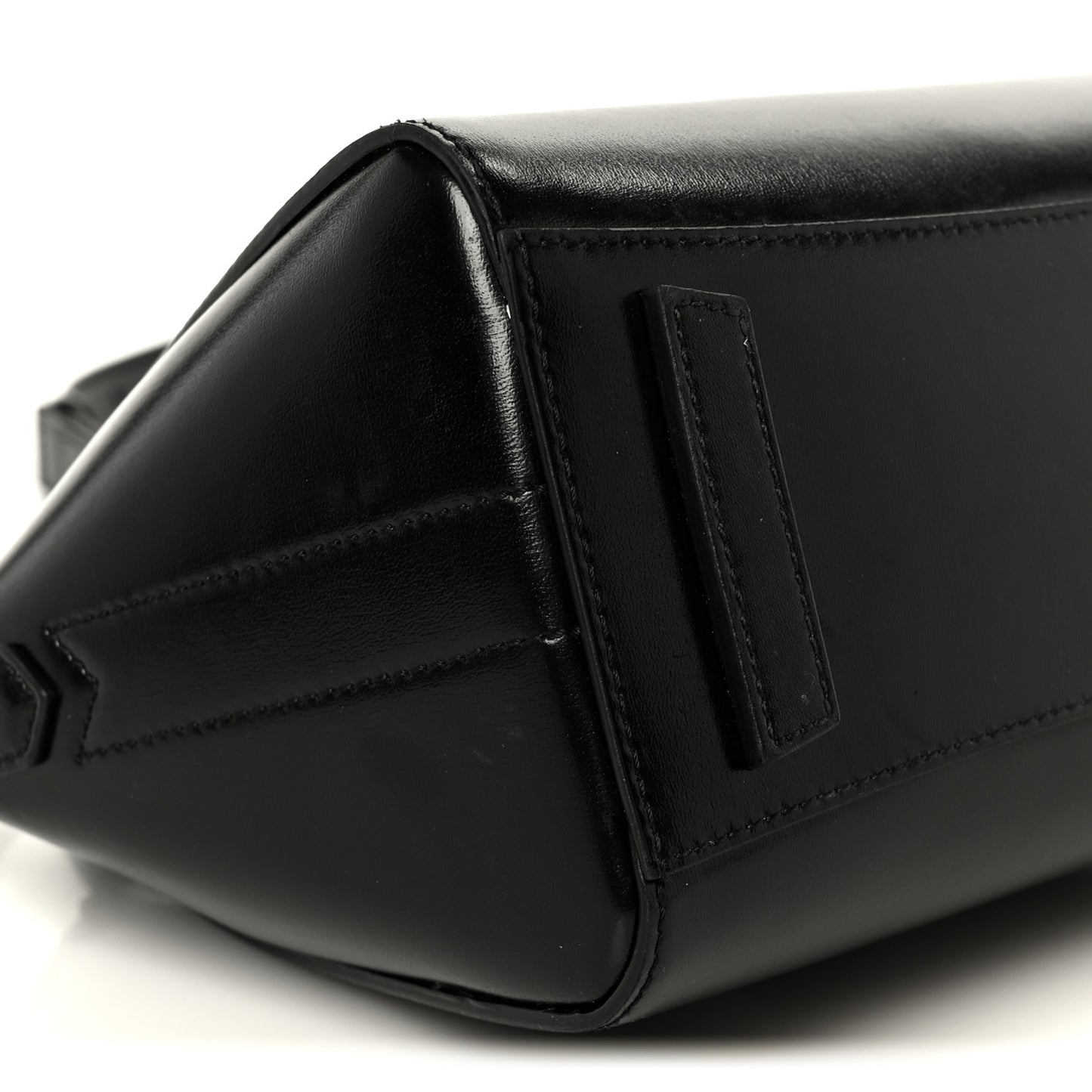Box Calfskin Small Lock Antigona Shoulder Bag Black