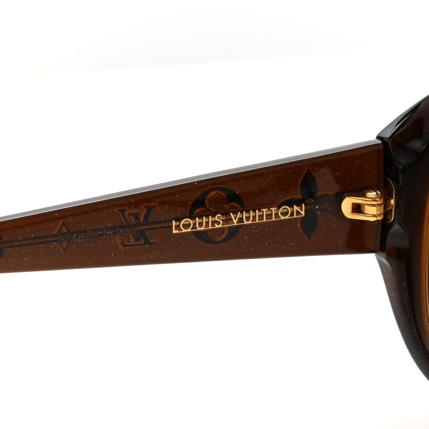 Louis Vuitton Acetate Obsession GM Sunglasses Z0459W Brown Glitter 5 of 7