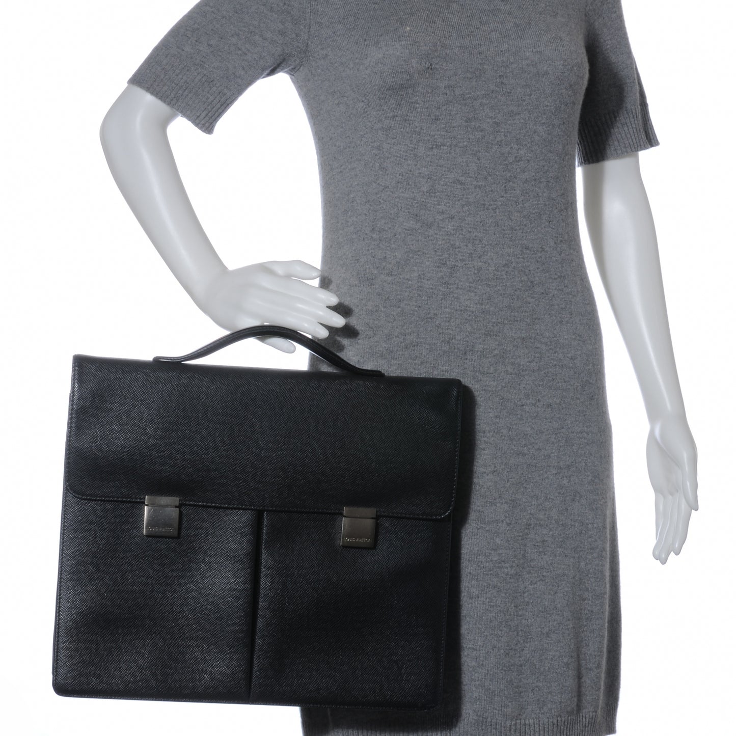 Taiga Serviette Khazan 1 Soufflet Briefcase Black