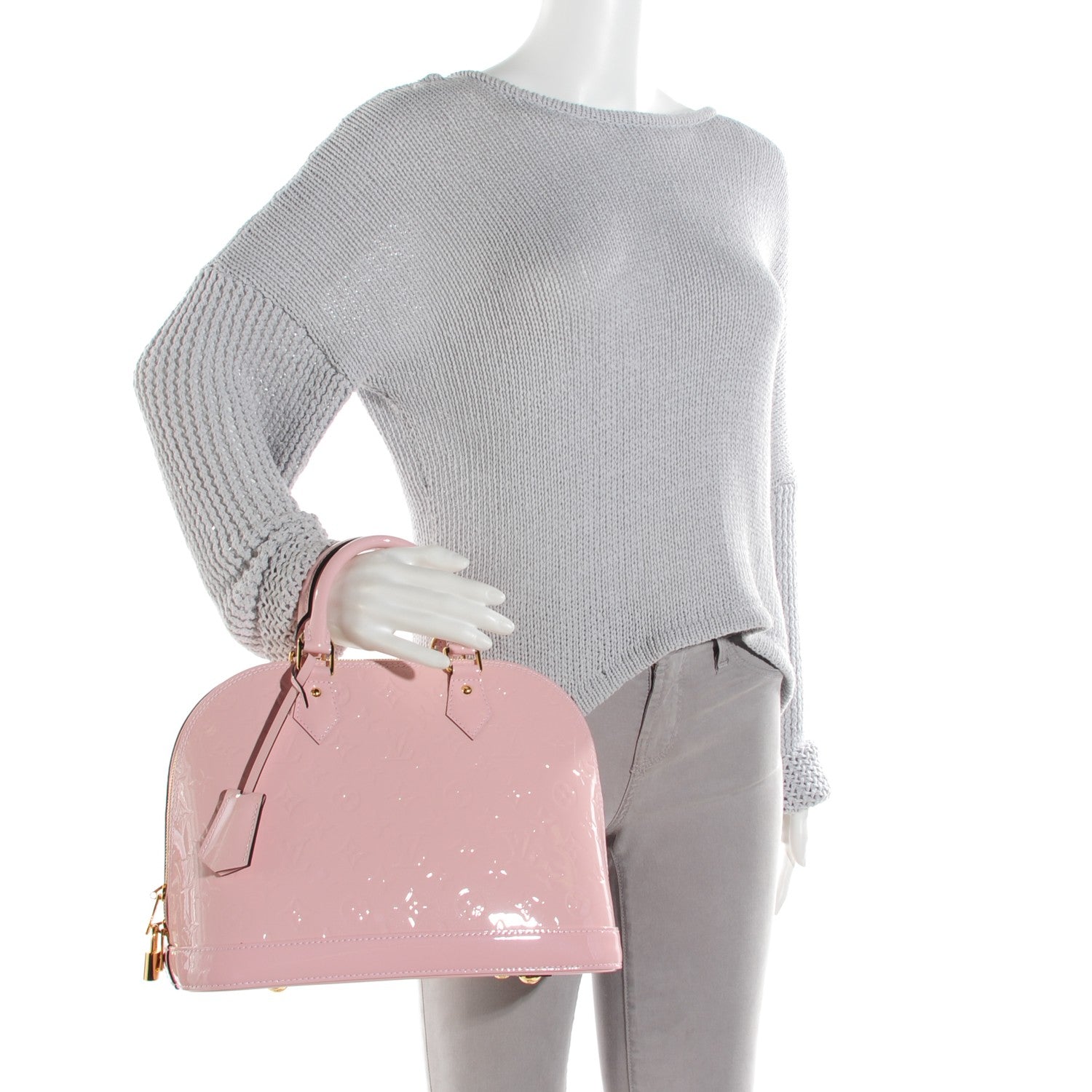 Louis Vuitton Vernis Alma PM Rose Ballerine 2 of 8