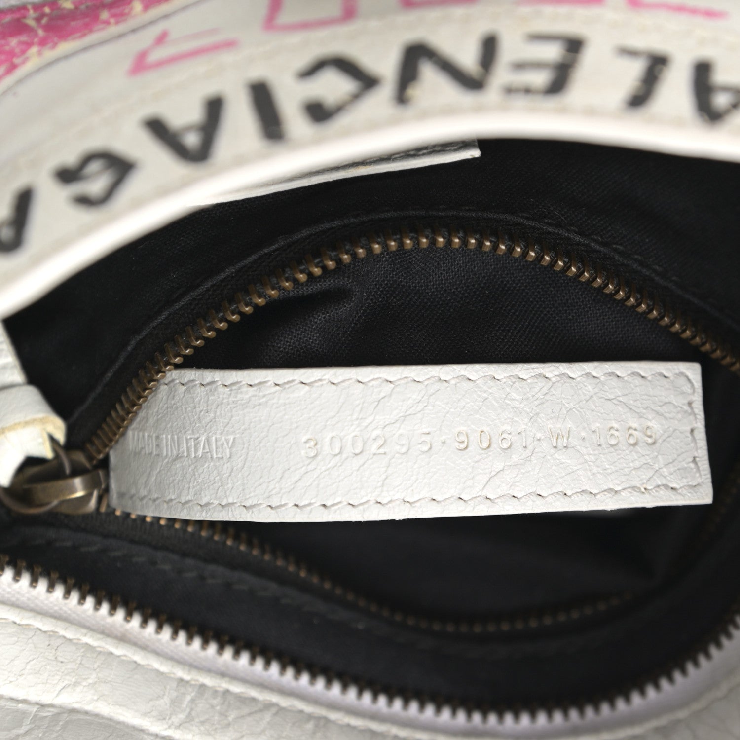 Balenciaga Agneau Graffiti All Over Classic Hardware Mini City White Multicolor 8 of 20