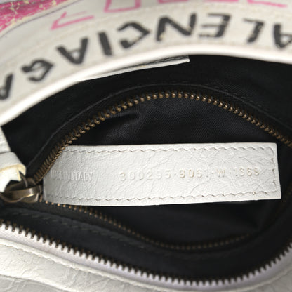 Balenciaga Agneau Graffiti All Over Classic Hardware Mini City White Multicolor 8 of 20