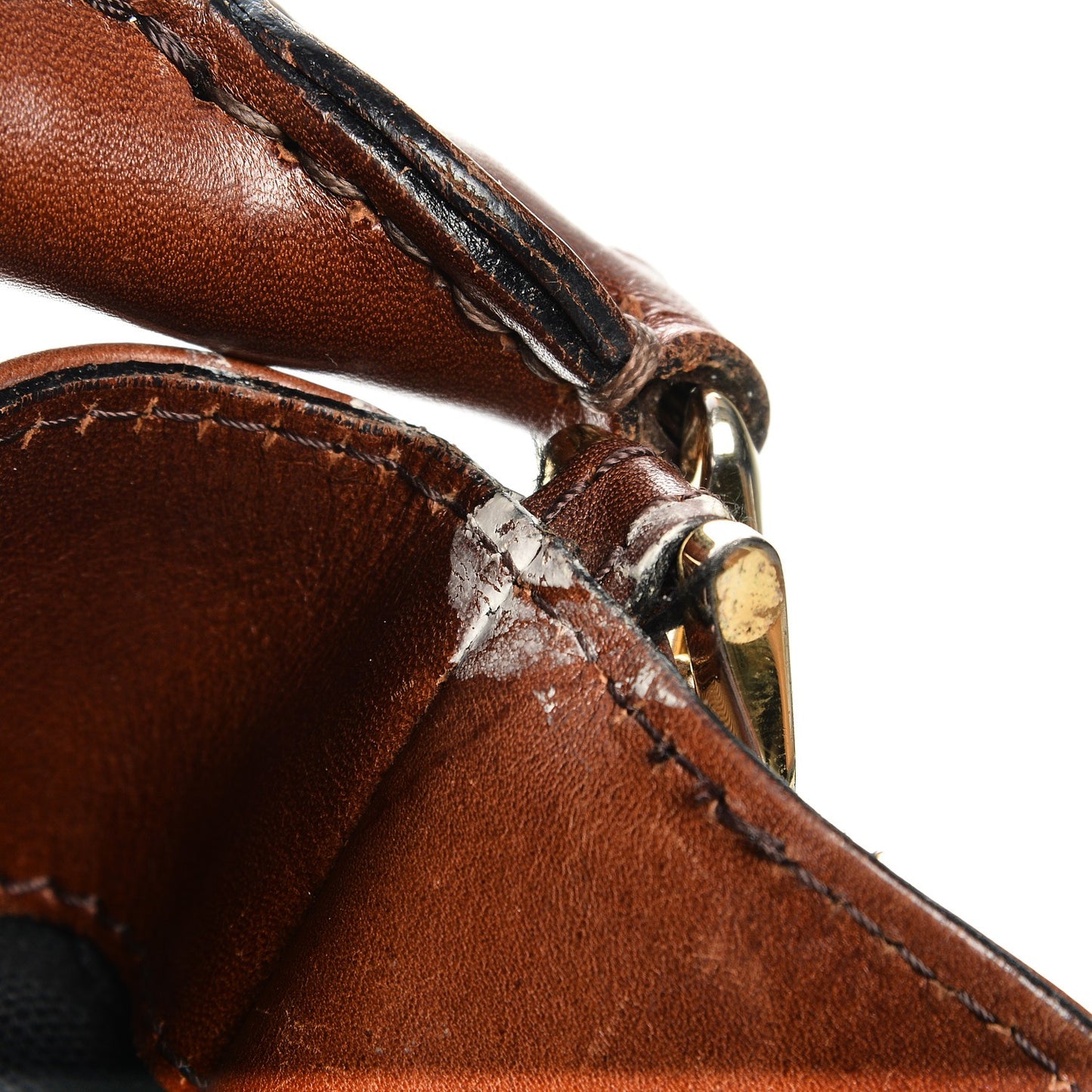 House Check Bridle Calfskin Medium Gosford Hobo Dark Tan