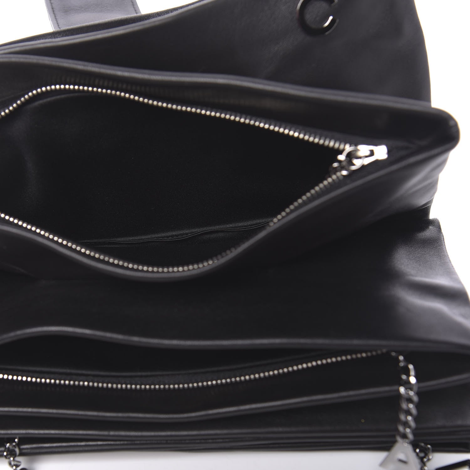 Chanel Lambskin Accordion Globe Clutch Black 9 of 17