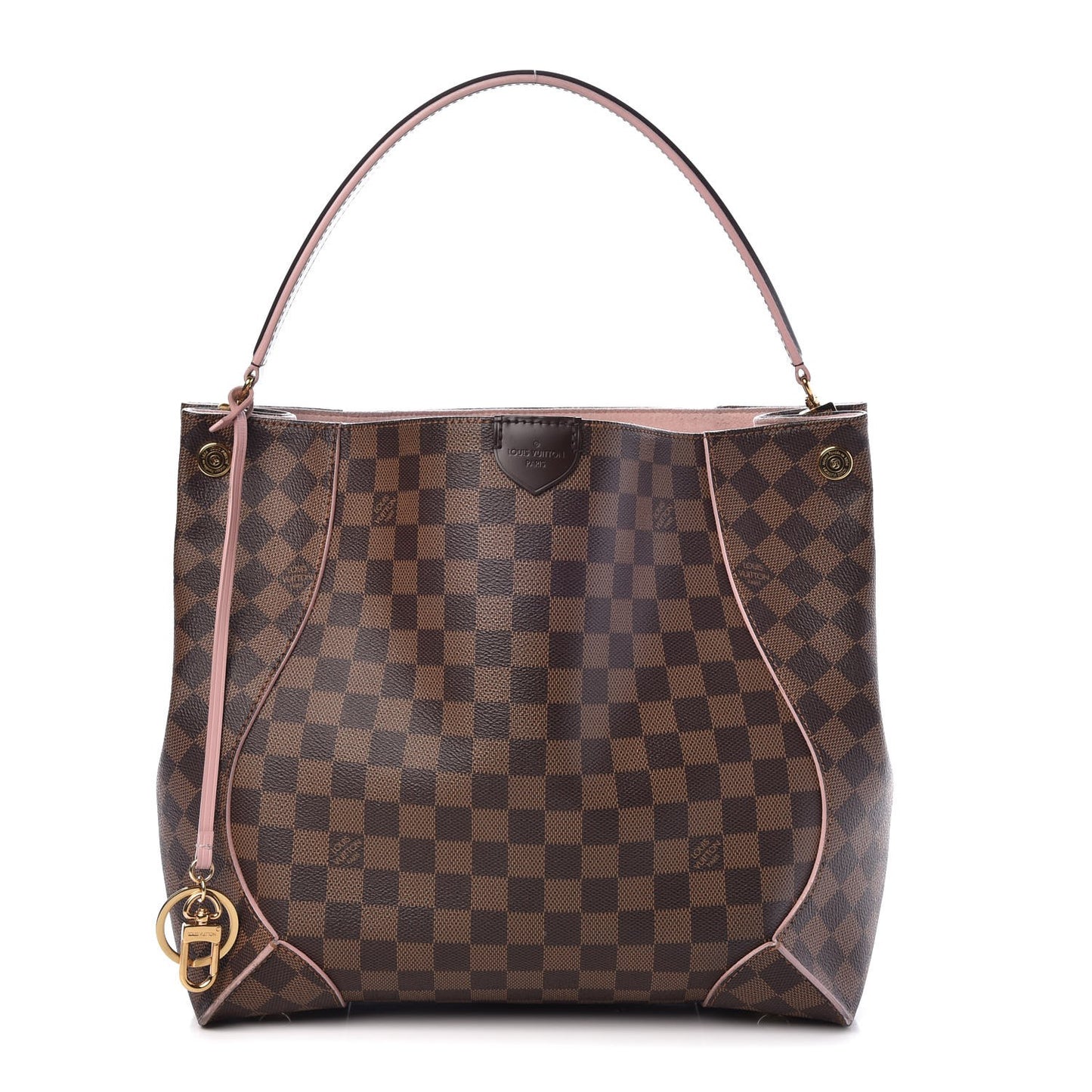 Damier Ebene Caissa Hobo Rose Ballerine