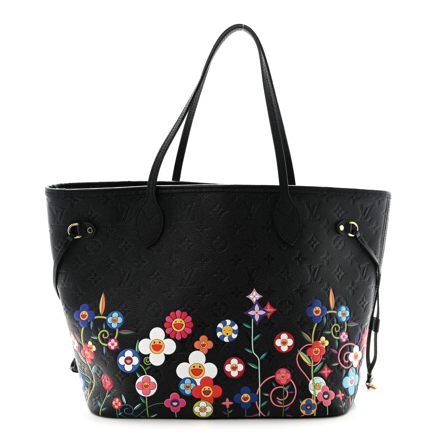 LV X TM Empreinte Flowers Neverfull MM Black
