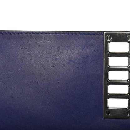 Proenza Schouler Croc Calfskin Embossed Suede PS Elliot Black Indigo 9 of 19