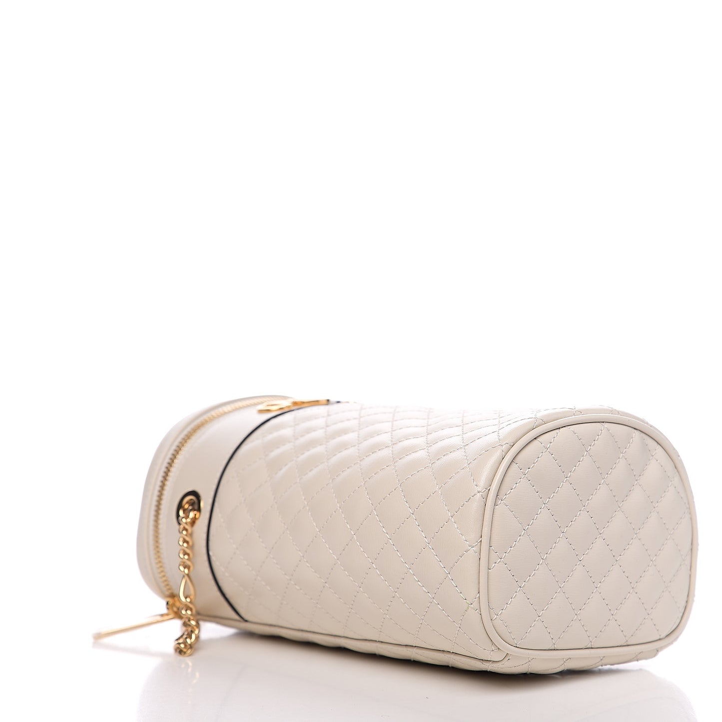 Calfskin Trapuntata Zumi Belt Bag Off White