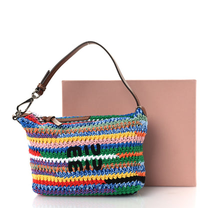 Miu Miu Fabric Crochet Pouch Multicolor 12 of 12