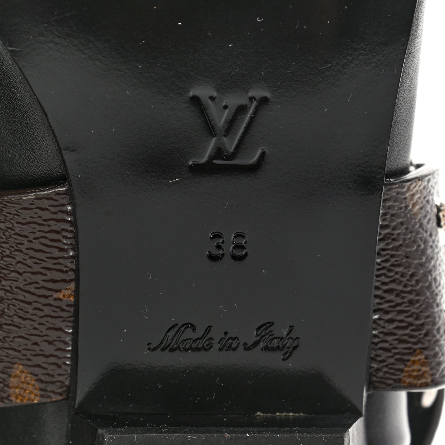 Calfskin Monogram Rhapsody Ankle Boots 38 Black