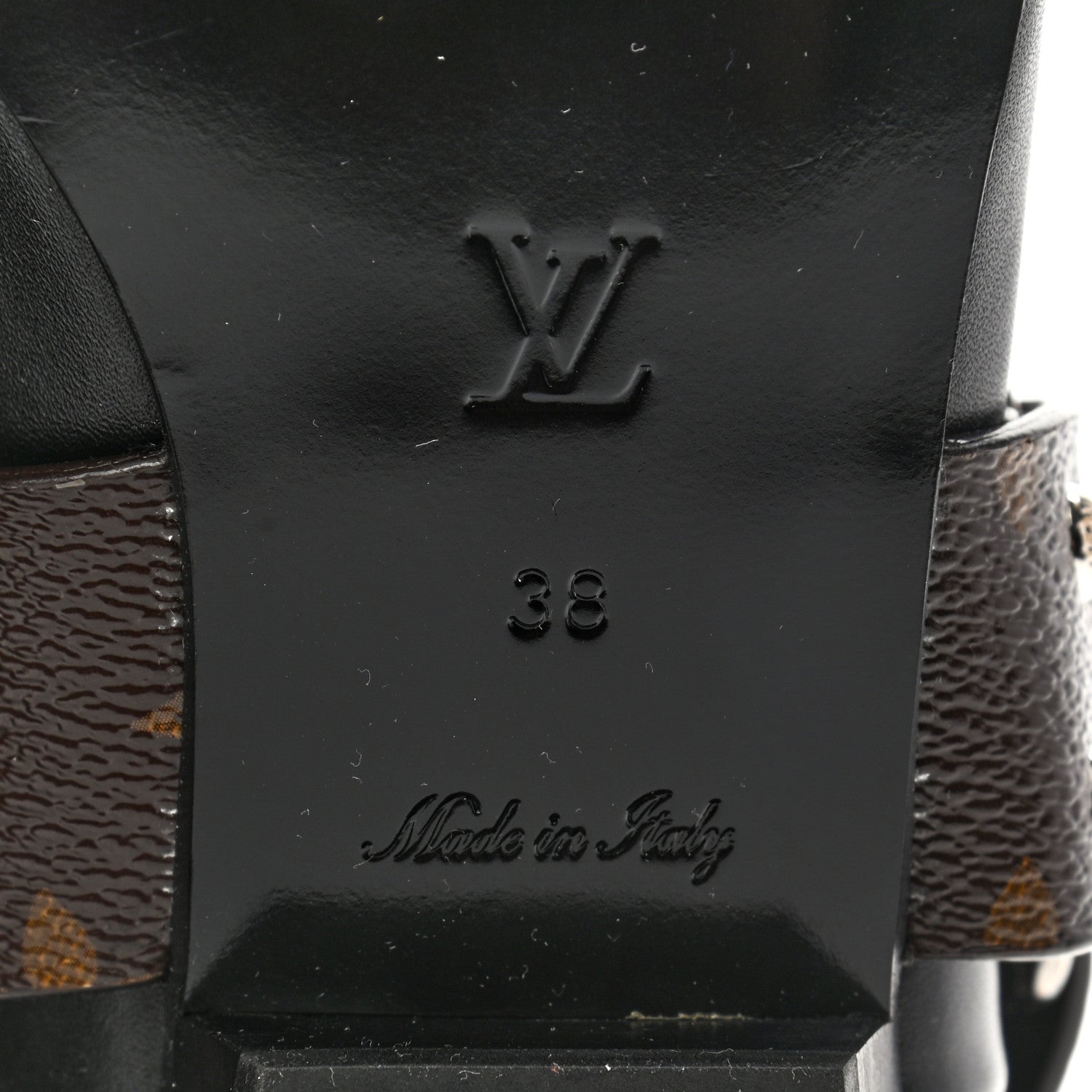 Louis Vuitton Calfskin Monogram Rhapsody Ankle Boots 38 Black 6 of 9