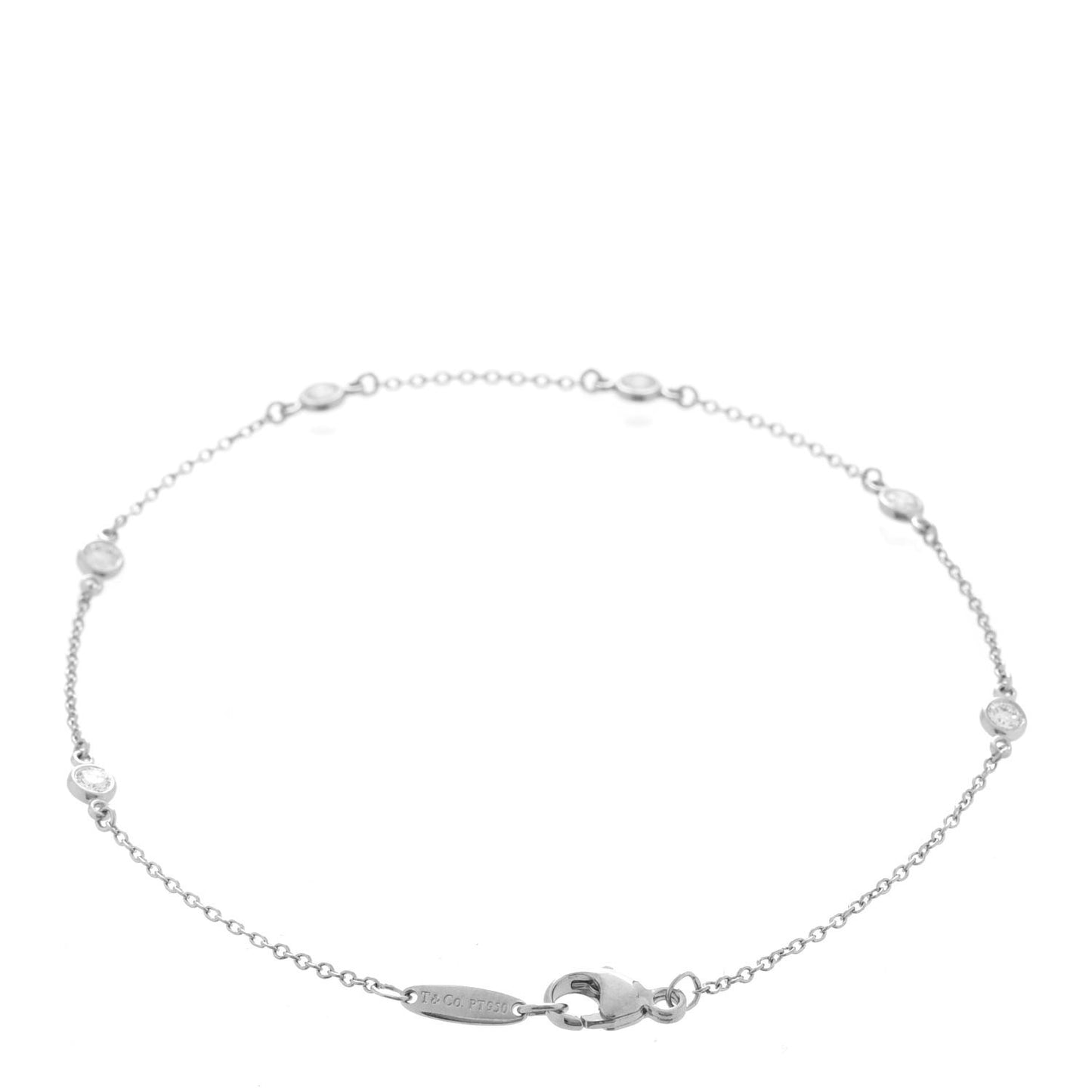 Platinum Diamond .30ctw Elsa Peretti Diamonds by the Yard Station Bracelet