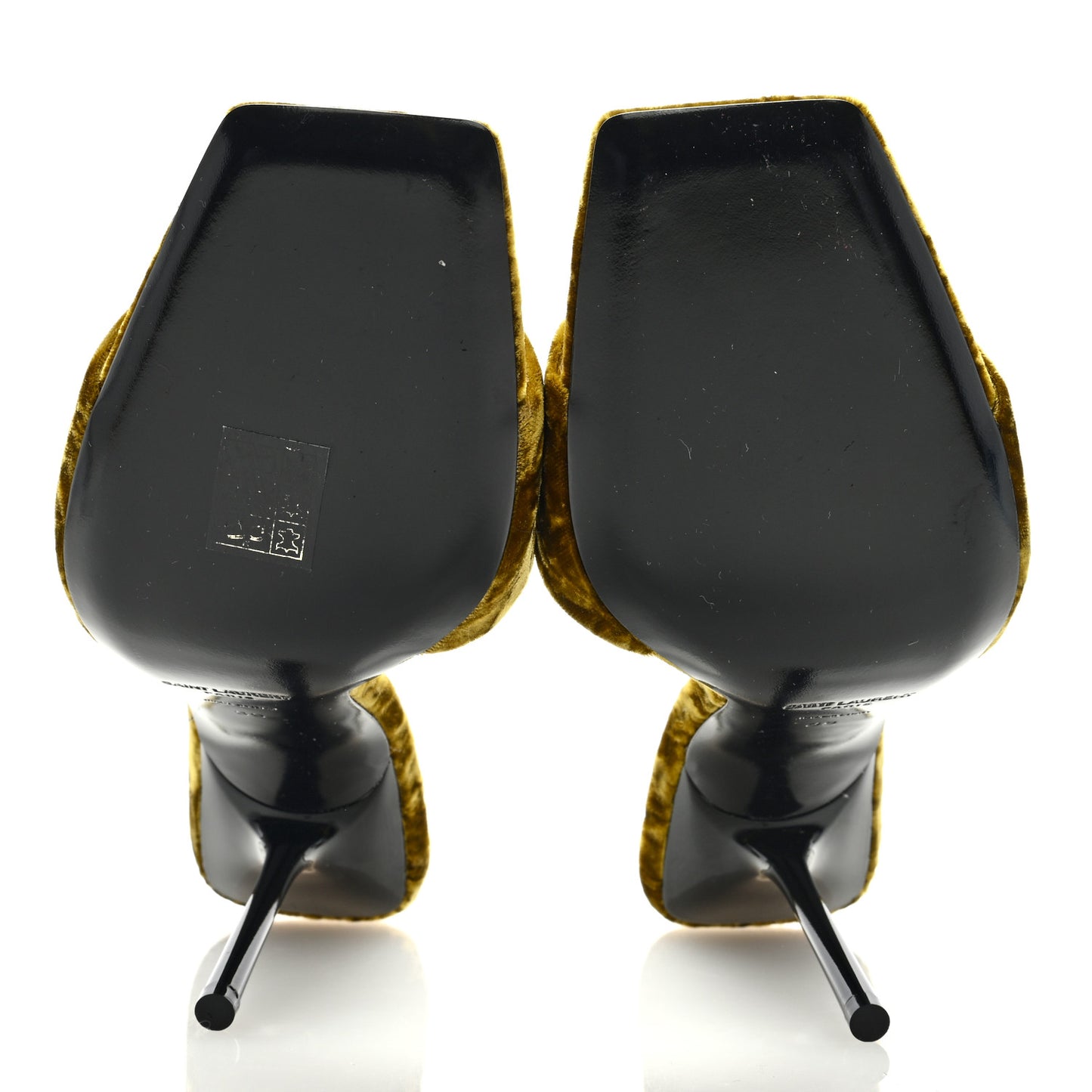 Velvet Baliqua 105 Mule Sandals 39 Yellow