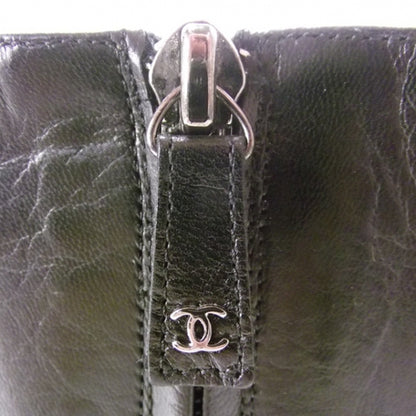 Chanel Leather Ankle Boots 38 Black 7 of 8