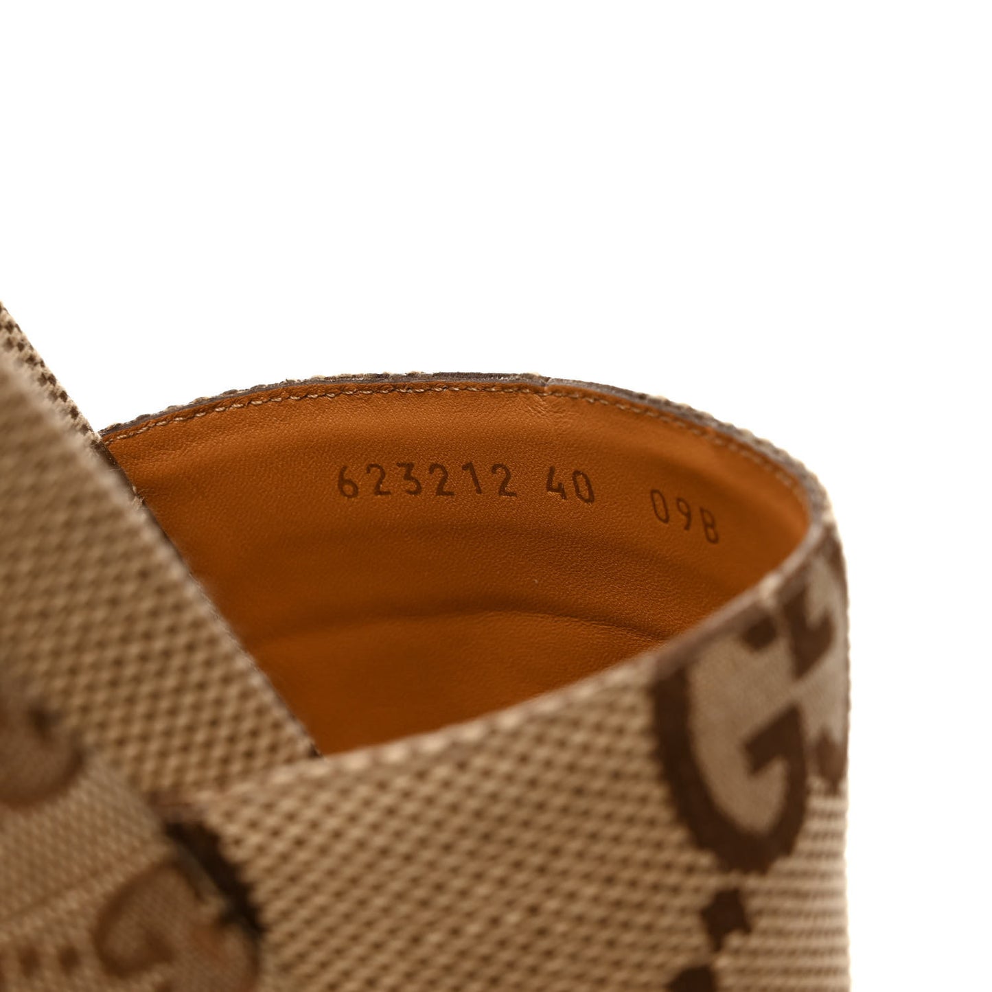 Monogram Maxi GG Angelina Platform 55mm Slide Sandals 40 Camel Ebony