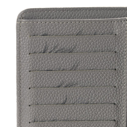 Chanel Caviar Quilted Yen Wallet Grey 9 of 12