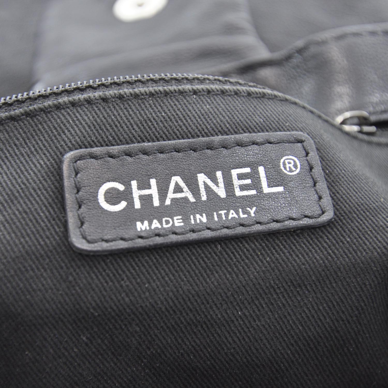 Chanel Leather Diamond Stitch Flap Black 8 of 9