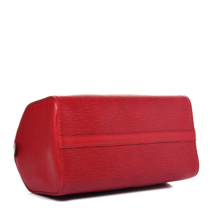 Louis Vuitton Epi Speedy 30 Castillan Red 4 of 11