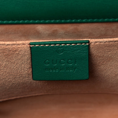 Gucci Calfskin Studded Small Padlock Shoulder Bag Emerald 6 of 9