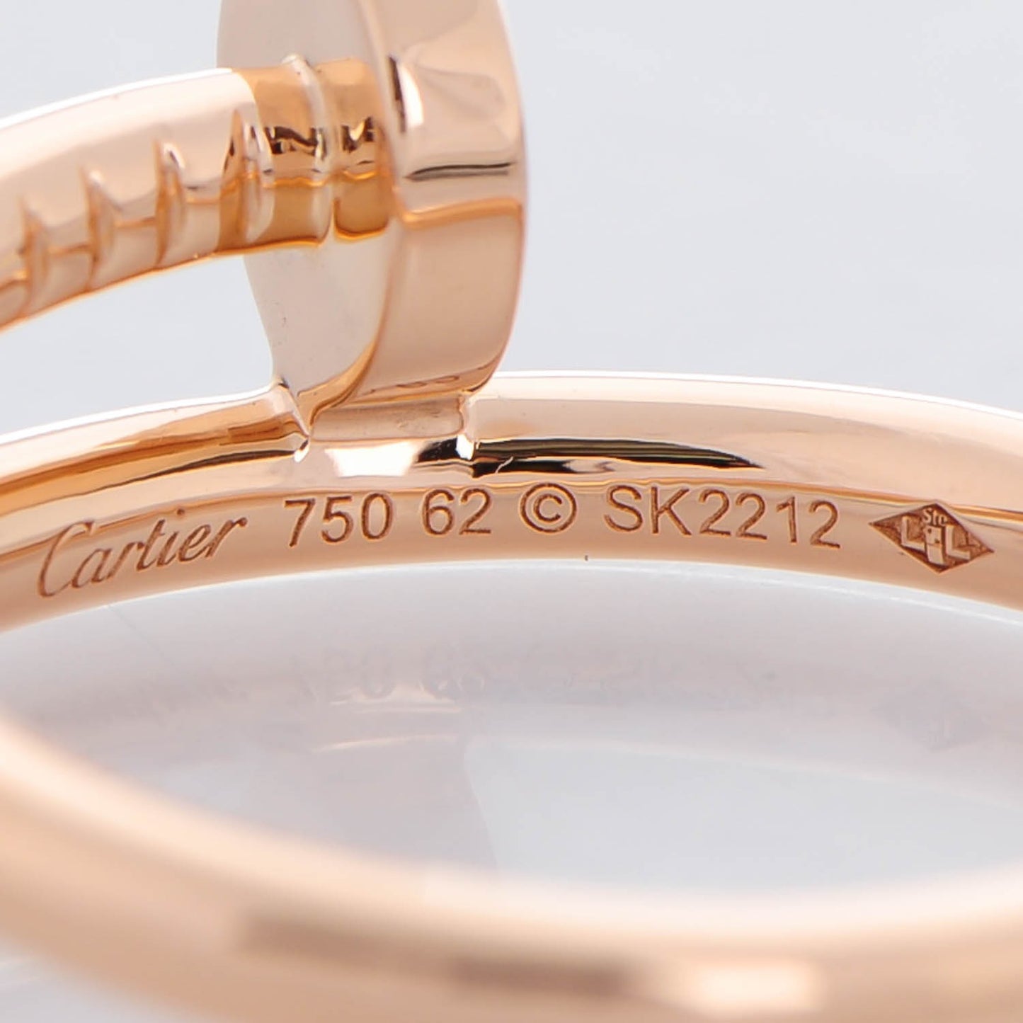 18K Pink Gold Juste Un Clou Ring 62 10