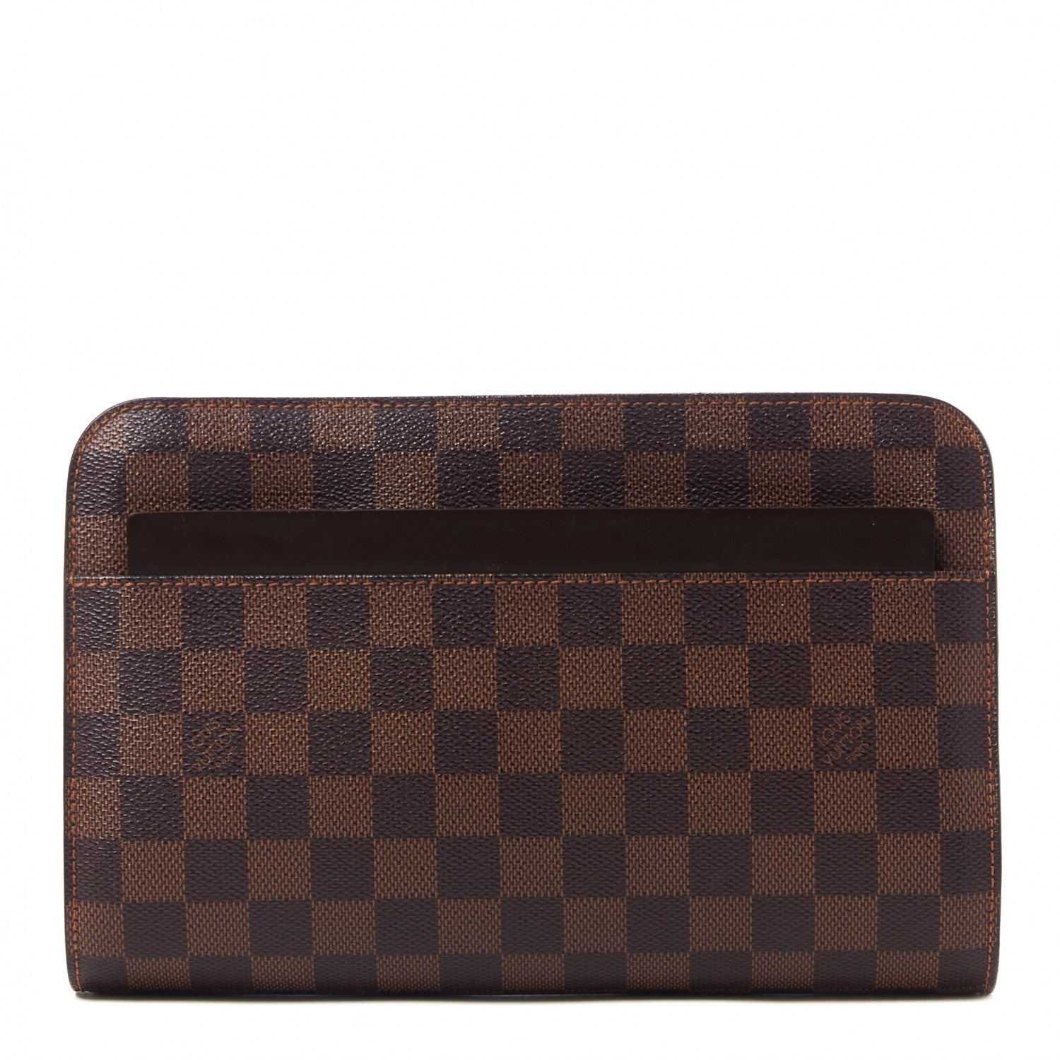 Louis Vuitton Damier Ebene Pochette Saint Louis Clutch 1 of 8
