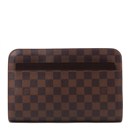 Louis Vuitton Damier Ebene Pochette Saint Louis Clutch 1 of 8