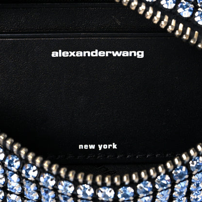 Alexander Wang Mesh Crystal Rhinestone Mini Heiress Pouch Navy 5 of 9