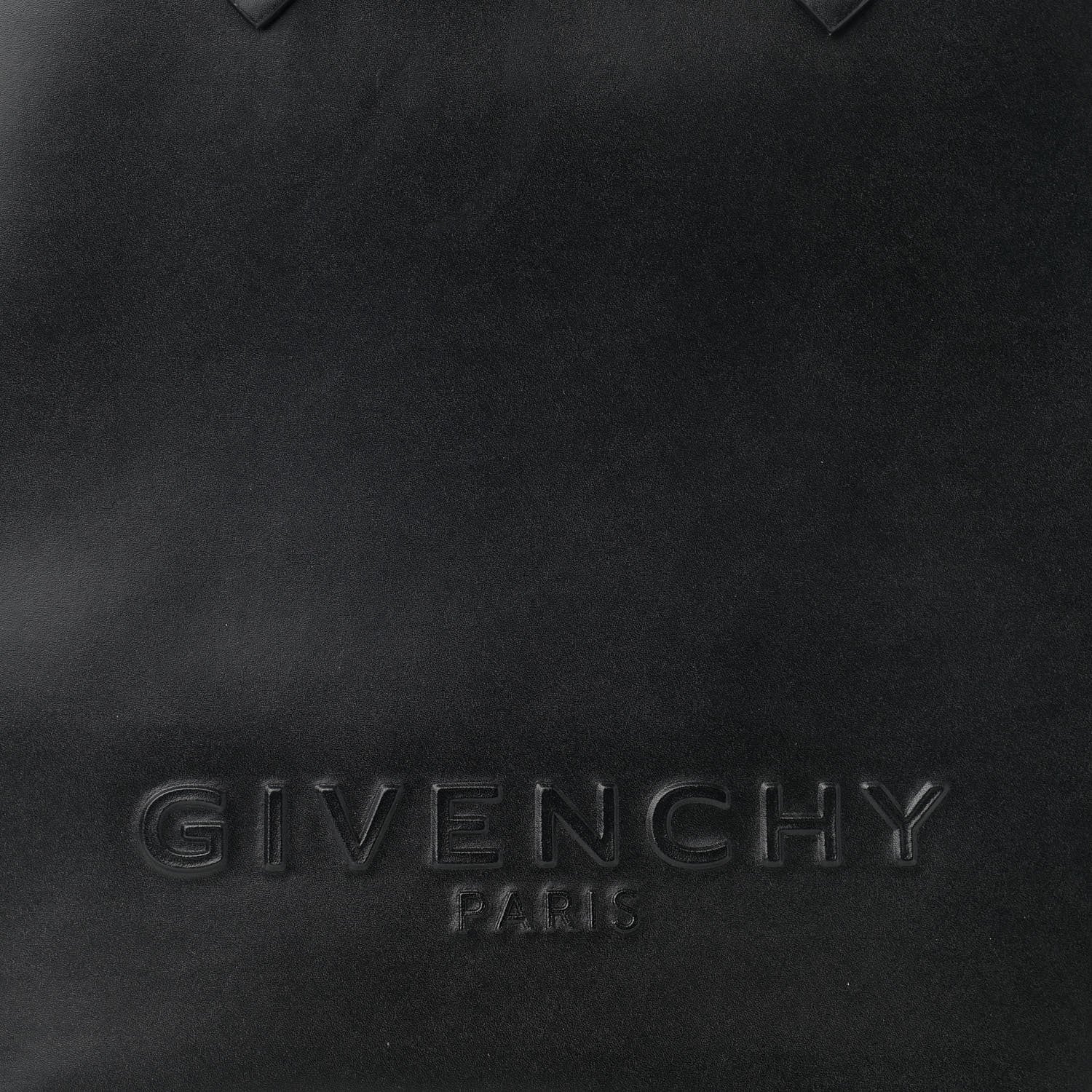 Givenchy Calfskin Logo Debossed Medium Shopper Tote Black 6 of 10