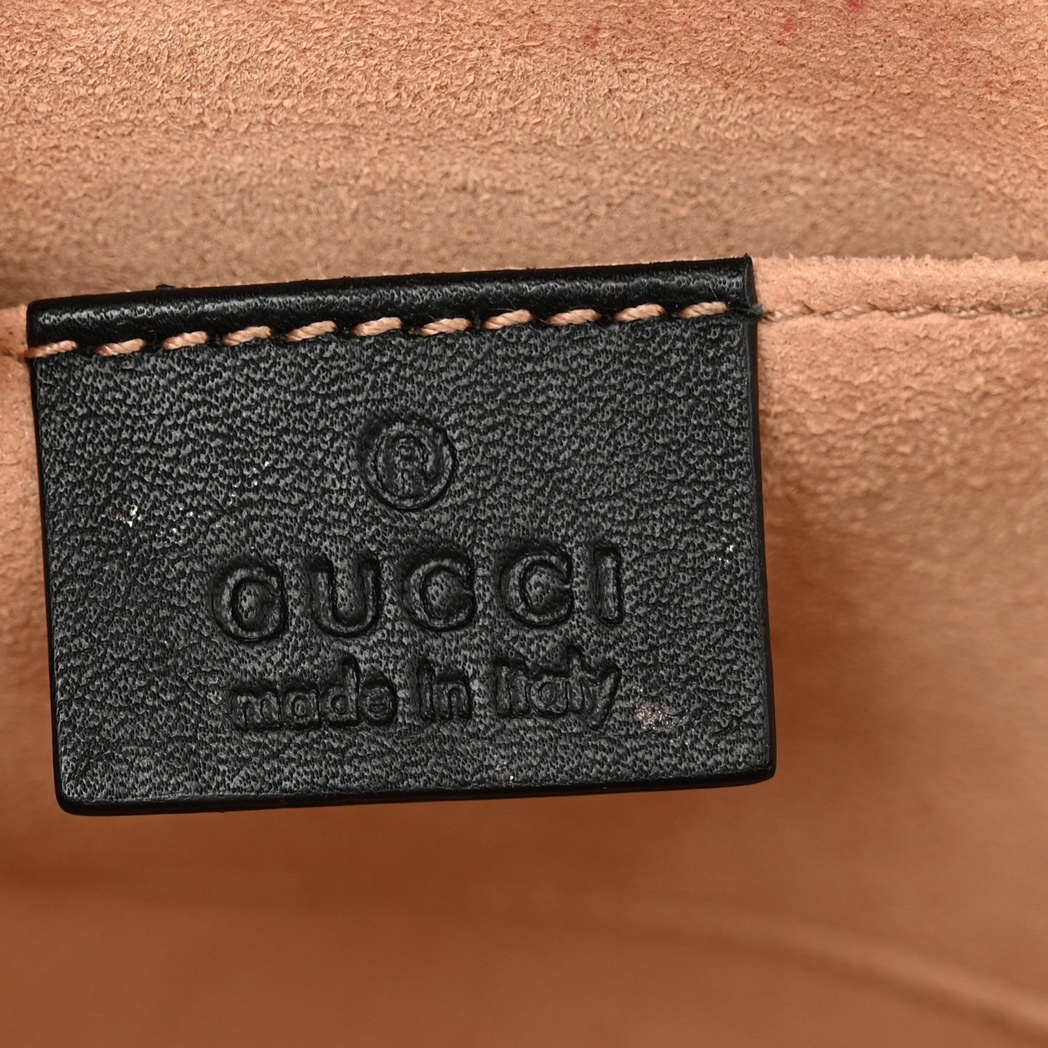 Gucci GG Supreme Monogram Bees Small Padlock Shoulder Bag Black 7 of 13
