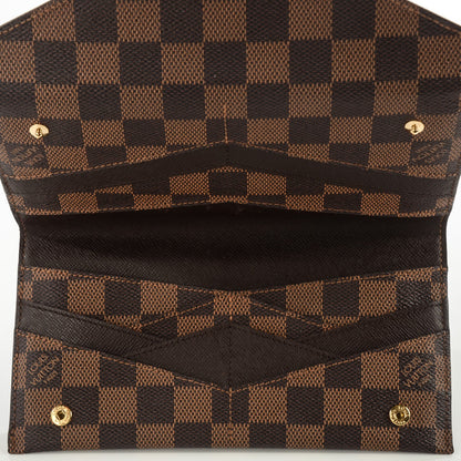 Louis Vuitton Damier Ebene Long Origami Wallet 5 of 7