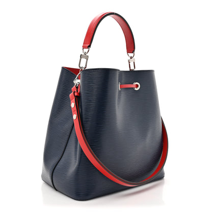Louis Vuitton Epi Neonoe Indigo Coquelicot 3 of 16
