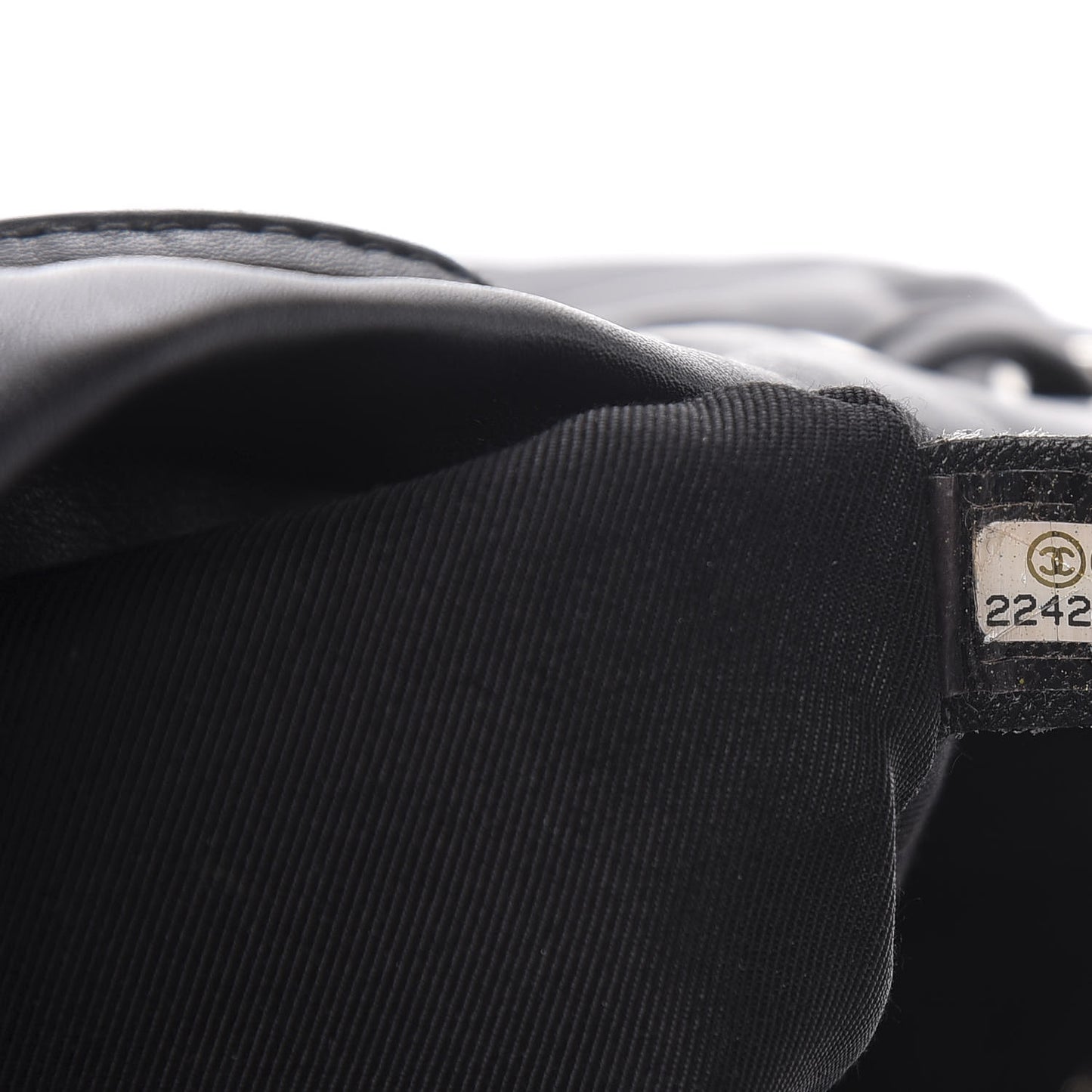 Calfskin Chevron Quilted Large Urban Spirit Backpack Black