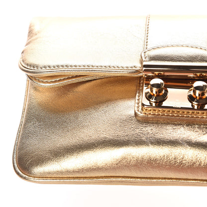 Louis Vuitton Metallic Lambskin SC Slim Clutch Gold 10 of 11