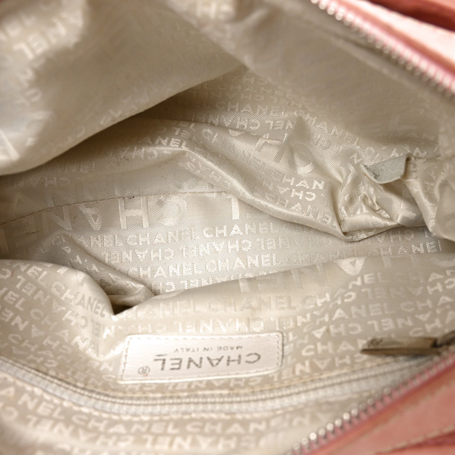 Chanel Canvas Woven Lambskin Lax Accordion Hobo Pink 5 of 10