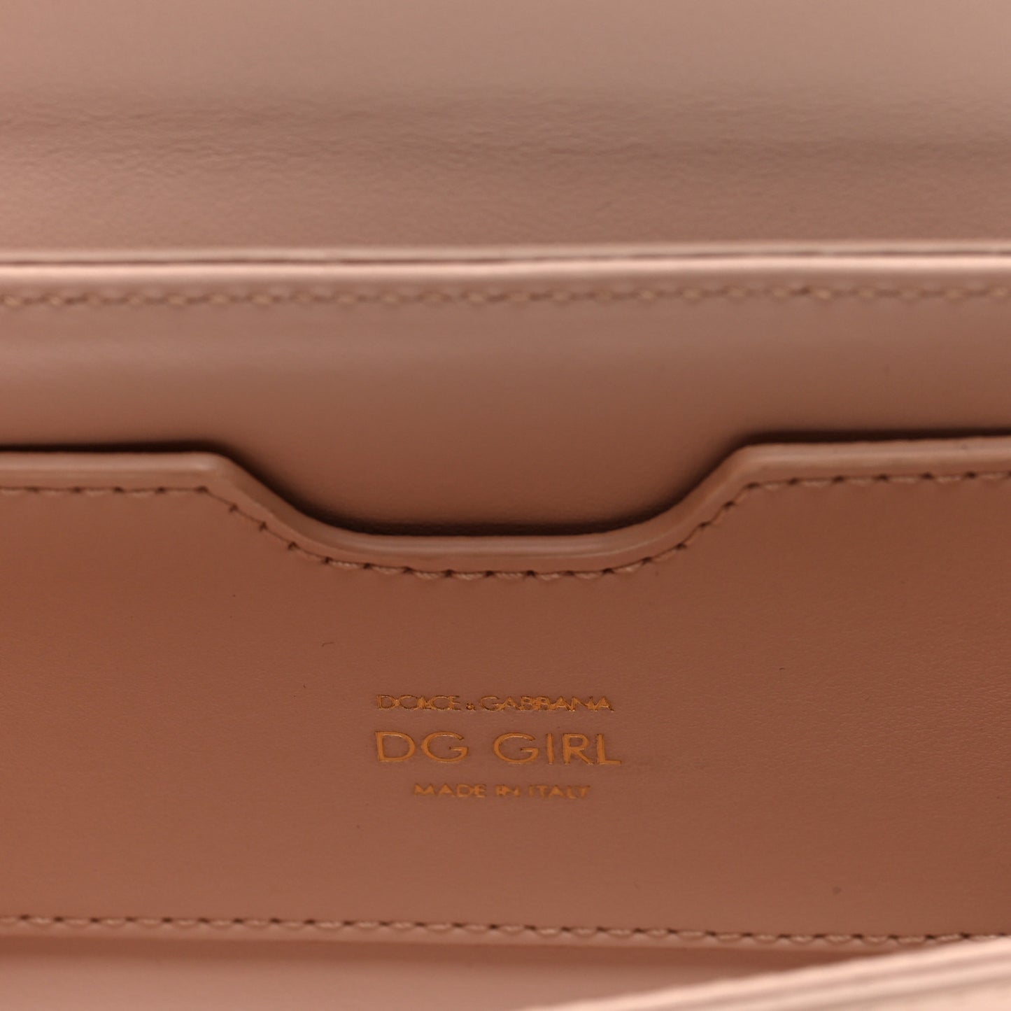 DOLCE GABBANA Calfskin DG Girls Phone Shoulder Bag Pink