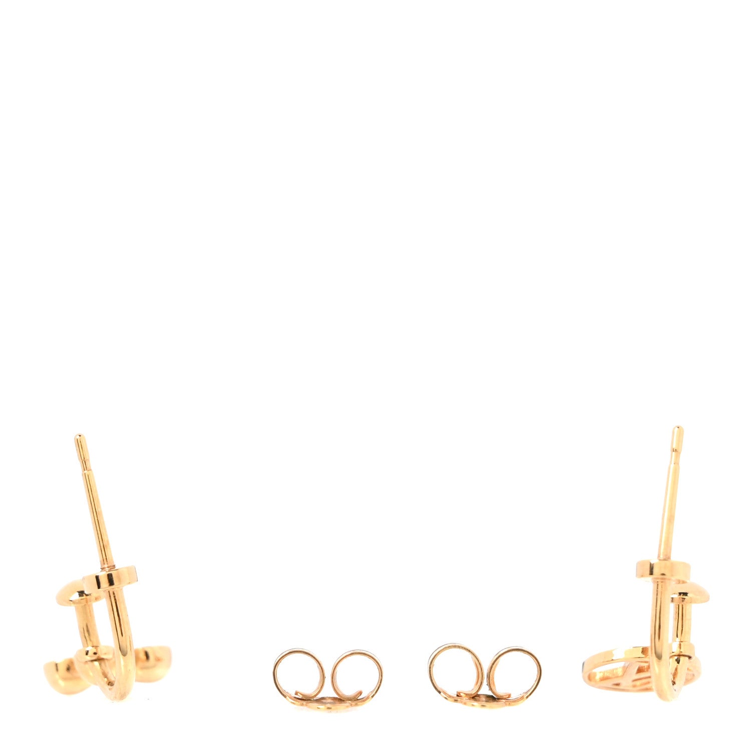 Louis Vuitton Brass Blooming Earrings Gold 3 of 5
