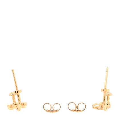 Louis Vuitton Brass Blooming Earrings Gold 3 of 5