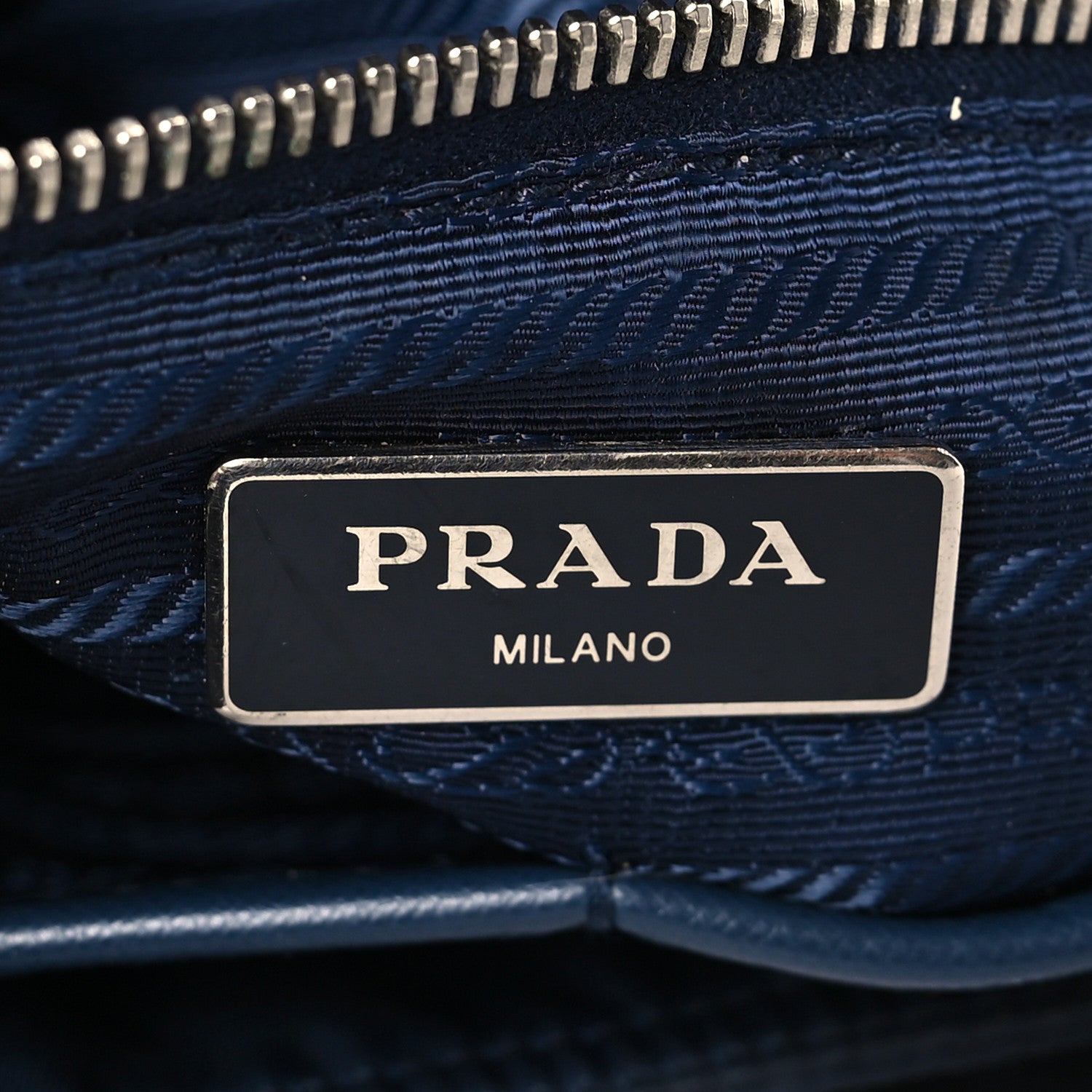 Prada Nylon Vela Baby Bag Blue 6 of 9