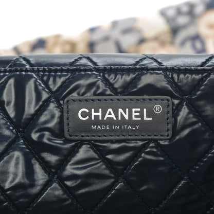 Chanel Nylon Cat Emoticon Tote Navy Gold 7 of 8