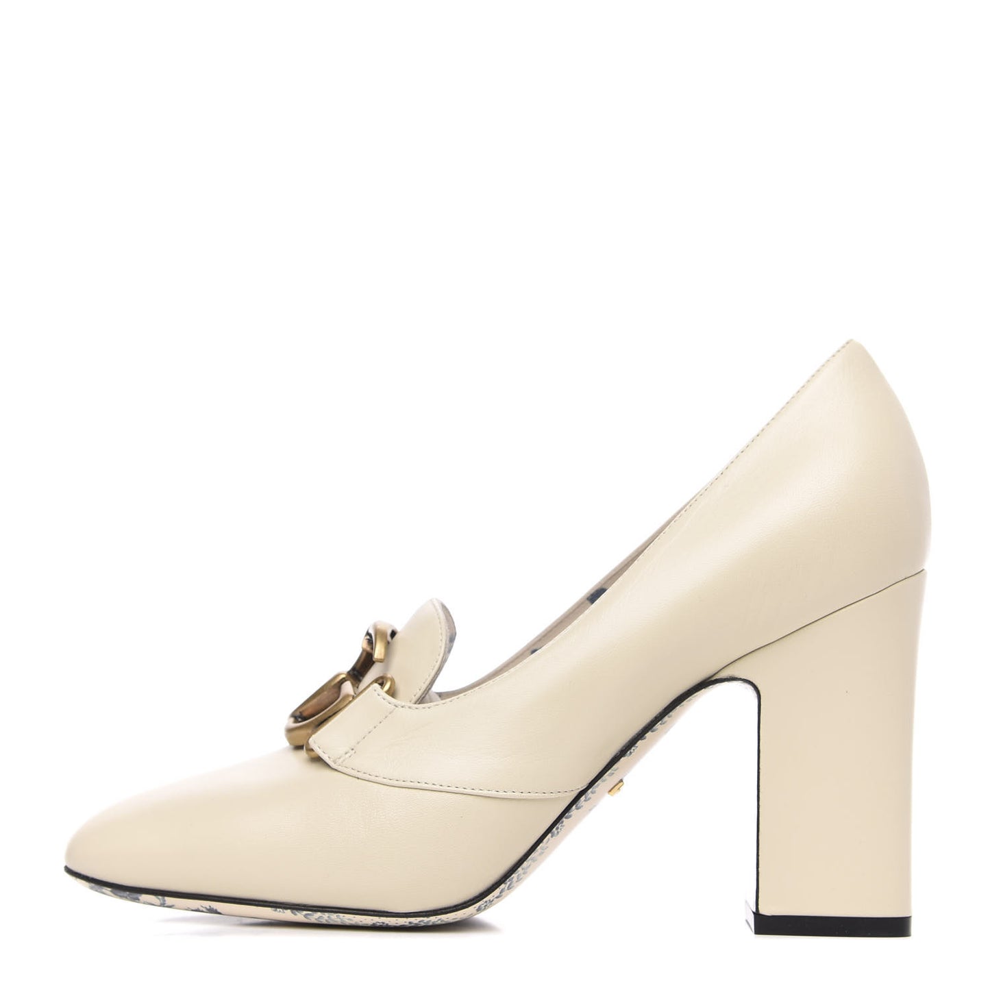 Malaga Kid GG Victoire 95mm Loafer Pumps 39.5 Vintage White