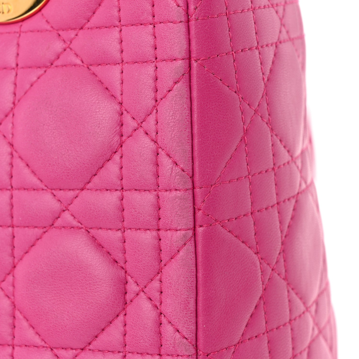 Christian Dior Lambskin Cannage Medium Lady Dior Pink 23 of 30