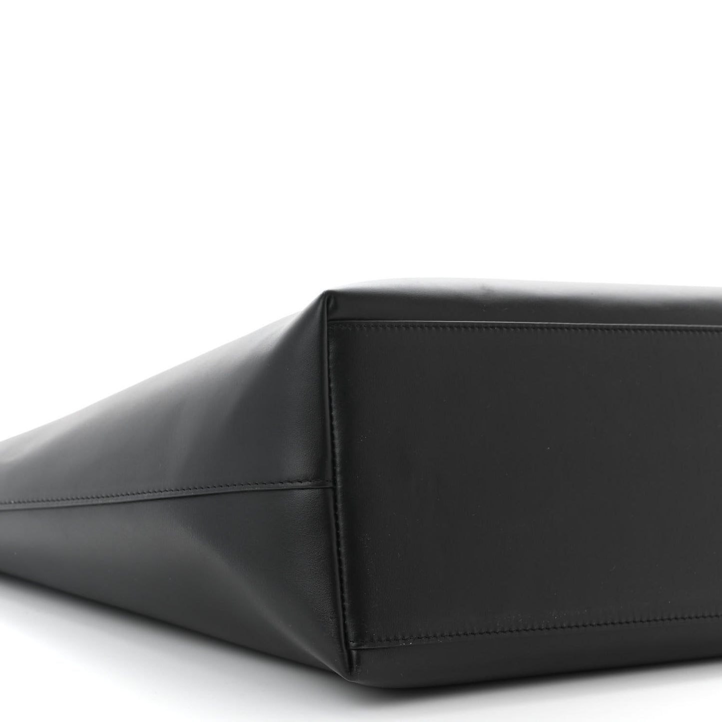 Calfskin DG Logo Shopper Tote Black