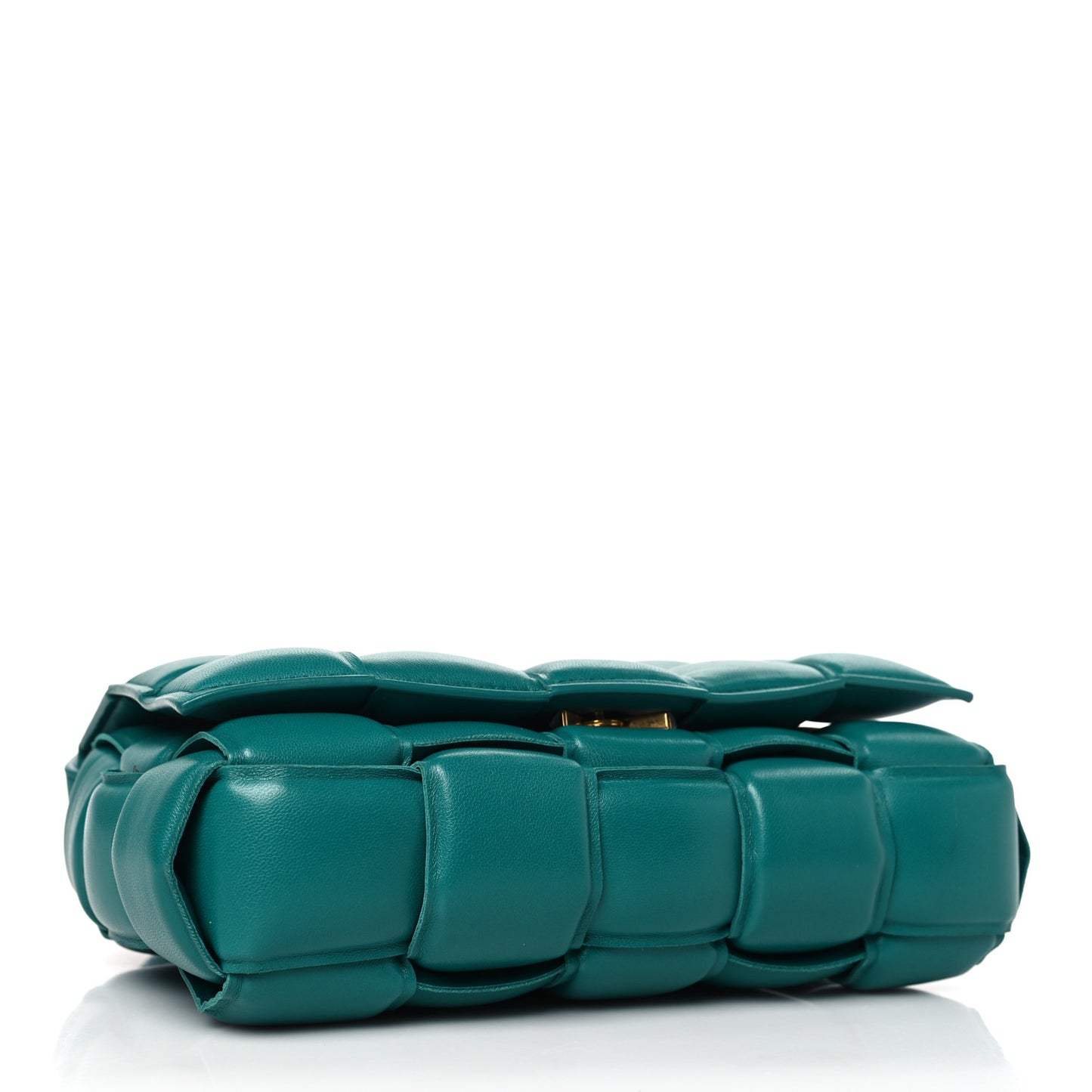 Nappa Maxi Intreccio Padded Cassette Crossbody Bag Mallard