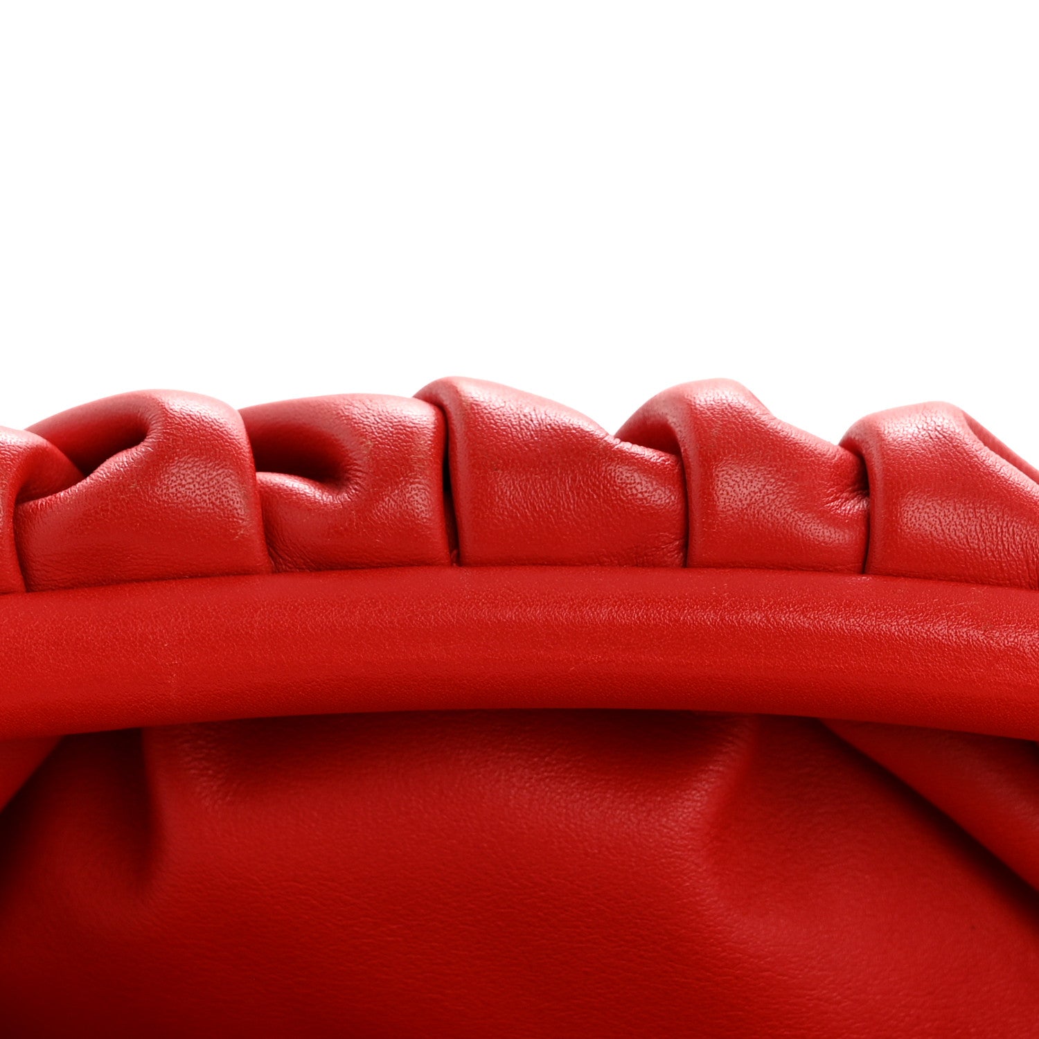 Bottega Veneta Smooth Butter Calf The Pouch Oversized Clutch Bright Red 11 of 13