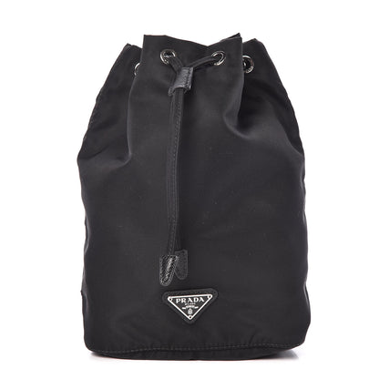 Prada Nylon Vela Drawstring Pouch Black 1 of 11