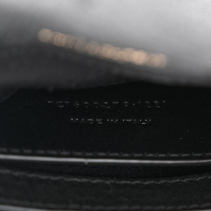 Saint Laurent Sheepskin Matelasse Chevron Monogram Medium College Bag Black 7 of 11