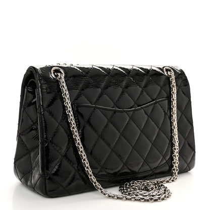Chanel Distressed Patent Quilted 2.55 Reissue 226 Flap Black 3 of 10