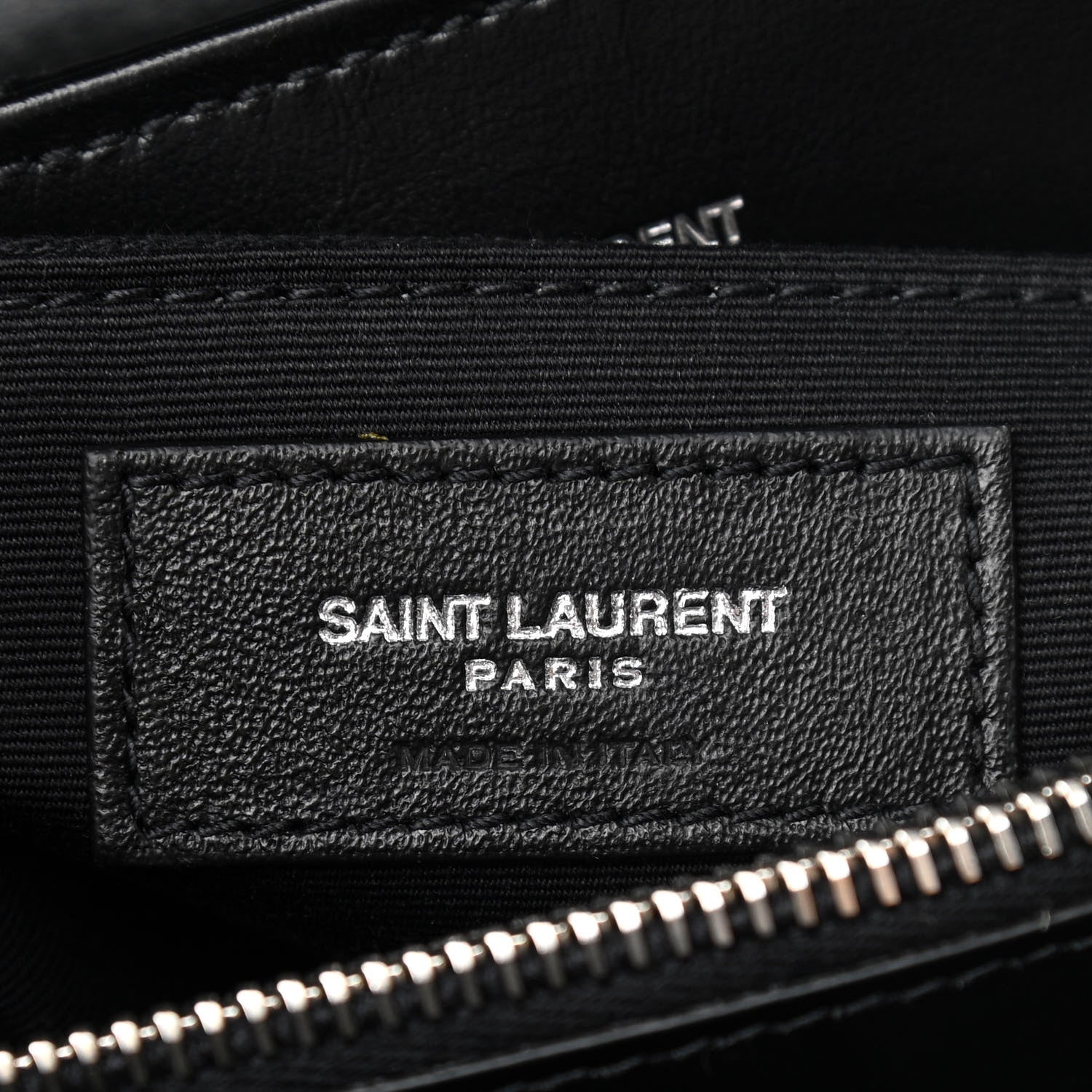 Saint Laurent Calfskin Y Quilted Monogram Medium Loulou Chain Satchel Black 6 of 11